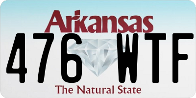 AR license plate 476WTF