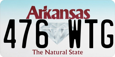 AR license plate 476WTG