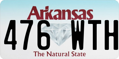 AR license plate 476WTH