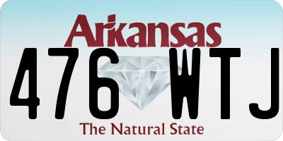 AR license plate 476WTJ