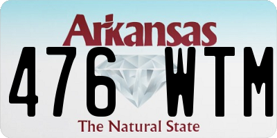 AR license plate 476WTM