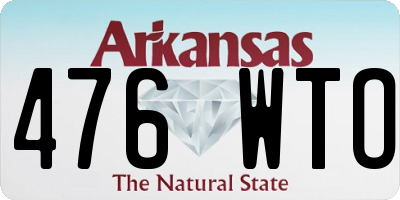 AR license plate 476WTO