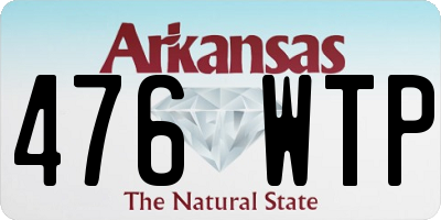 AR license plate 476WTP