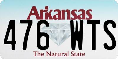 AR license plate 476WTS