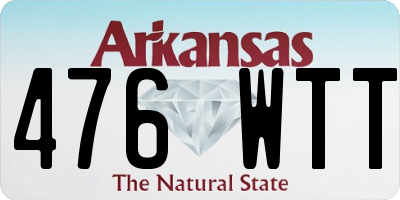 AR license plate 476WTT