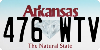 AR license plate 476WTV