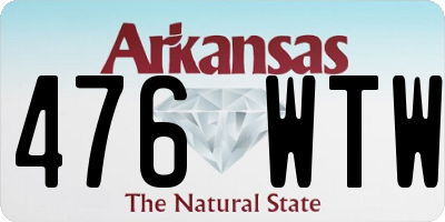 AR license plate 476WTW