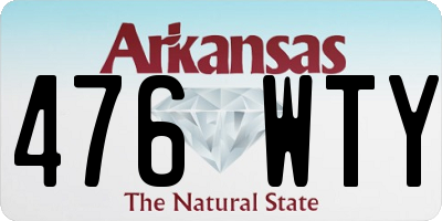 AR license plate 476WTY