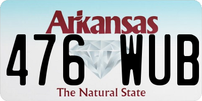 AR license plate 476WUB