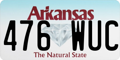 AR license plate 476WUC