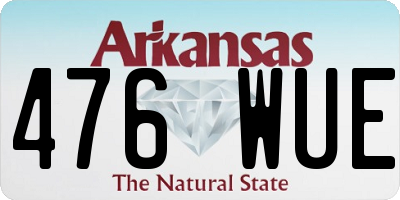 AR license plate 476WUE