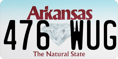 AR license plate 476WUG
