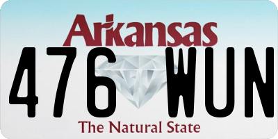AR license plate 476WUN