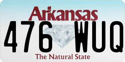 AR license plate 476WUQ