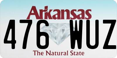 AR license plate 476WUZ