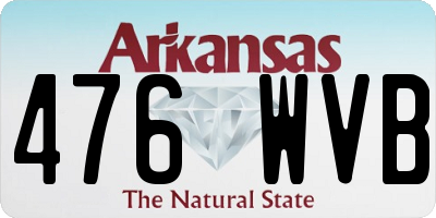 AR license plate 476WVB