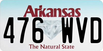 AR license plate 476WVD
