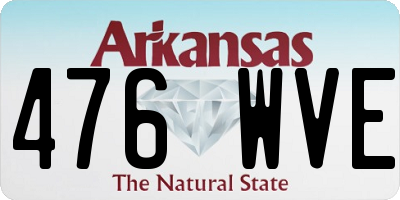 AR license plate 476WVE
