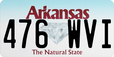 AR license plate 476WVI