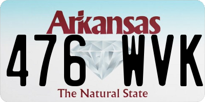AR license plate 476WVK