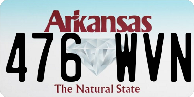 AR license plate 476WVN