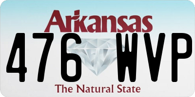 AR license plate 476WVP