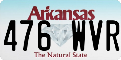 AR license plate 476WVR