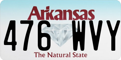 AR license plate 476WVY