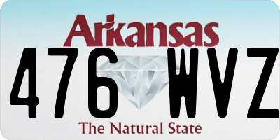 AR license plate 476WVZ