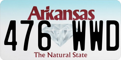 AR license plate 476WWD