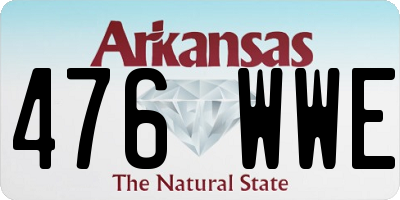 AR license plate 476WWE