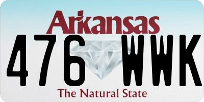 AR license plate 476WWK