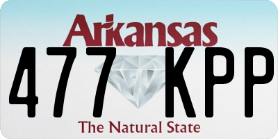 AR license plate 477KPP