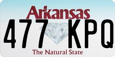 AR license plate 477KPQ