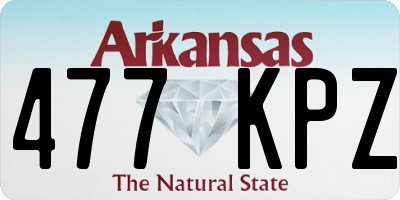 AR license plate 477KPZ