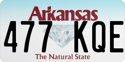 AR license plate 477KQE