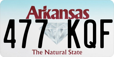 AR license plate 477KQF
