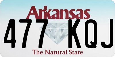 AR license plate 477KQJ