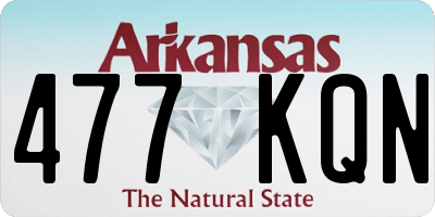 AR license plate 477KQN