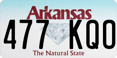 AR license plate 477KQO