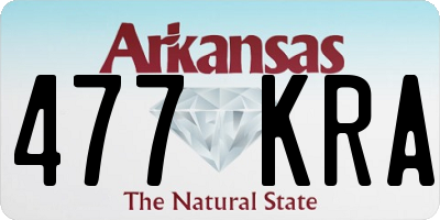 AR license plate 477KRA