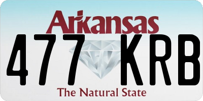 AR license plate 477KRB