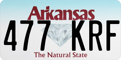 AR license plate 477KRF