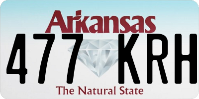 AR license plate 477KRH