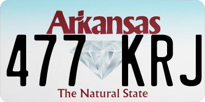 AR license plate 477KRJ