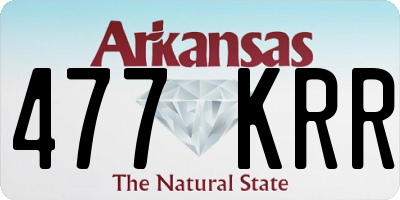 AR license plate 477KRR