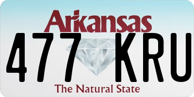 AR license plate 477KRU