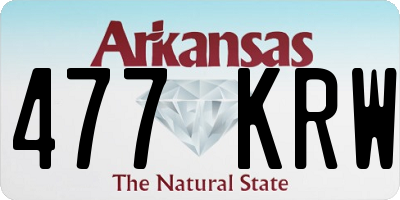 AR license plate 477KRW