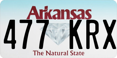 AR license plate 477KRX