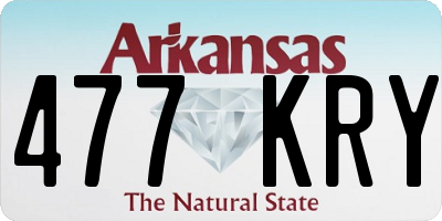 AR license plate 477KRY